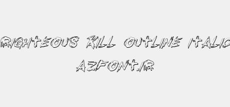 Righteous Kill Outline Italic